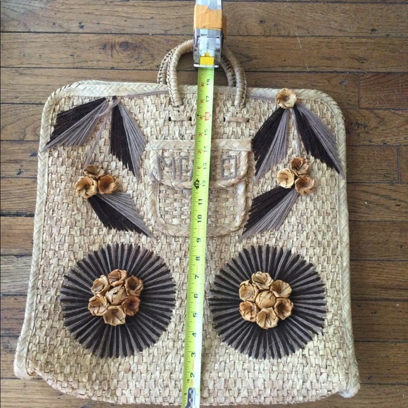 Vintage Straw Bag Mexico - Picture 4 of 4